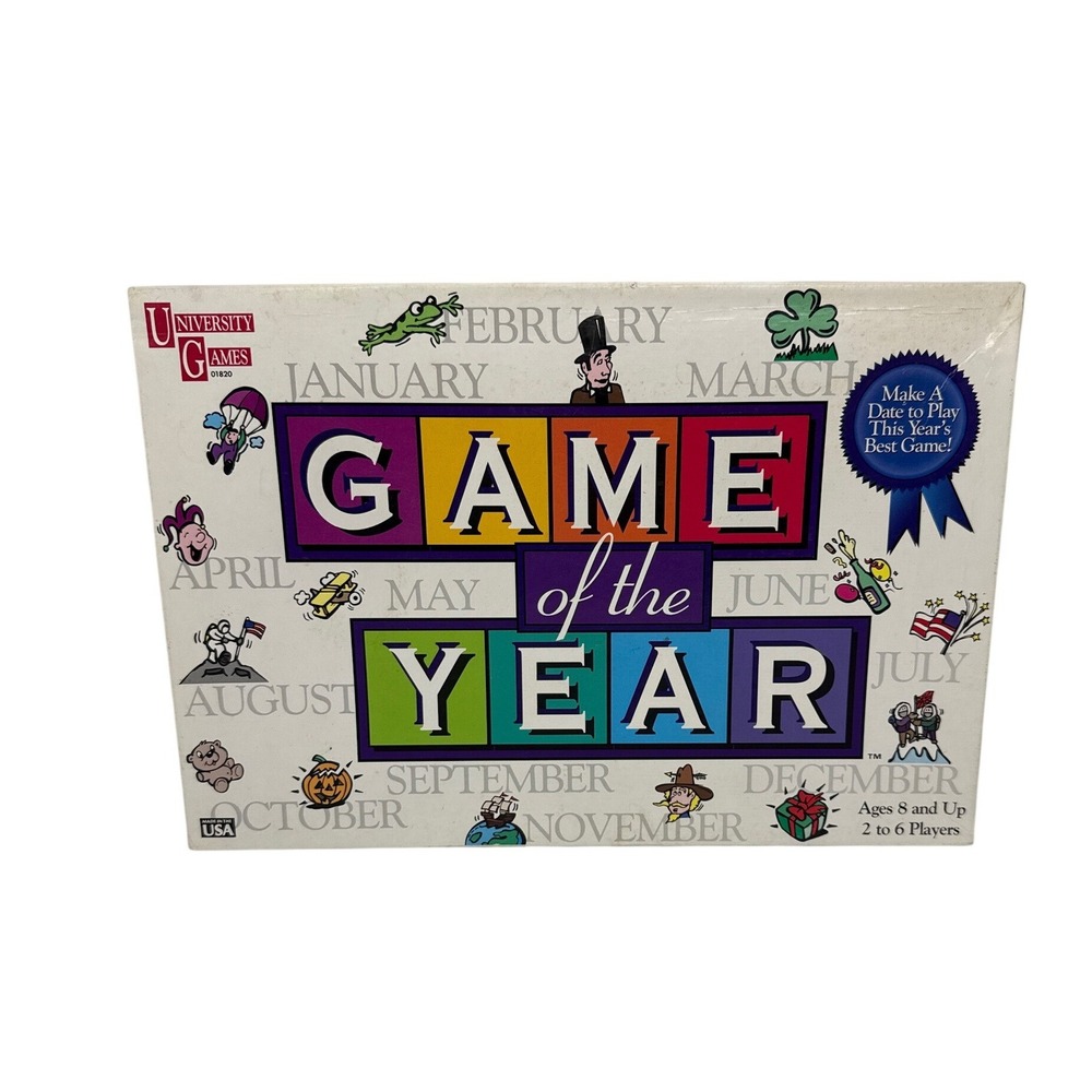 University Games‎ Game of the Year Board Game 1997 Vintage 01820 USA Made